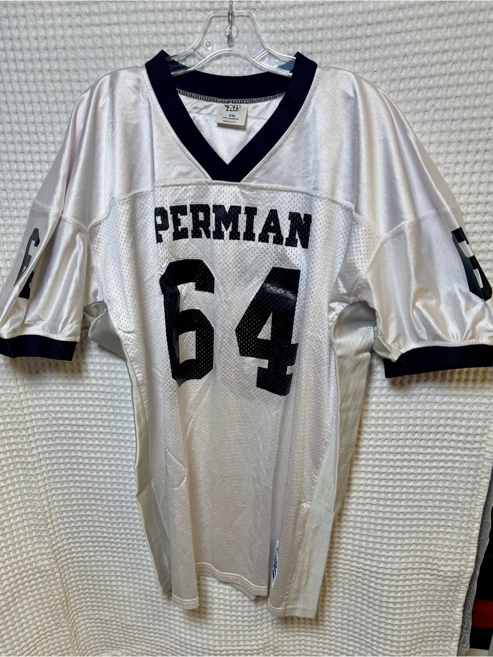 Friday Night Lights Movie Prop Screen Worn Permian Jersey, #64 Davila, COA, 2XL
